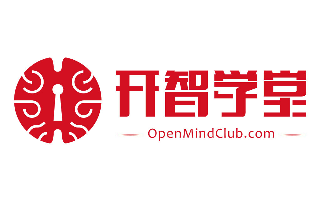 开智logo 横版 - 白底